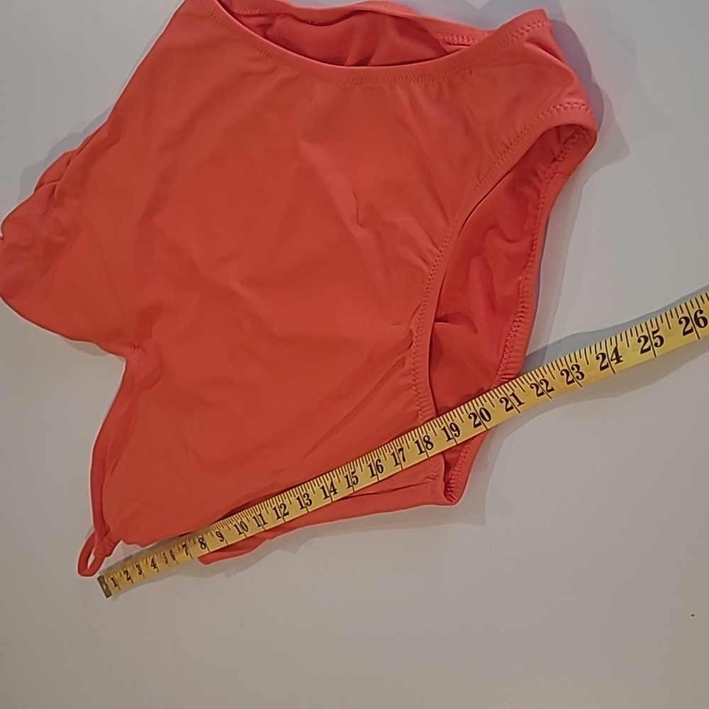 EUC KONA SOL Bright Orange 1 Piece Plunge Adjustable Strap Bathing Suit - Picture 11 of 12